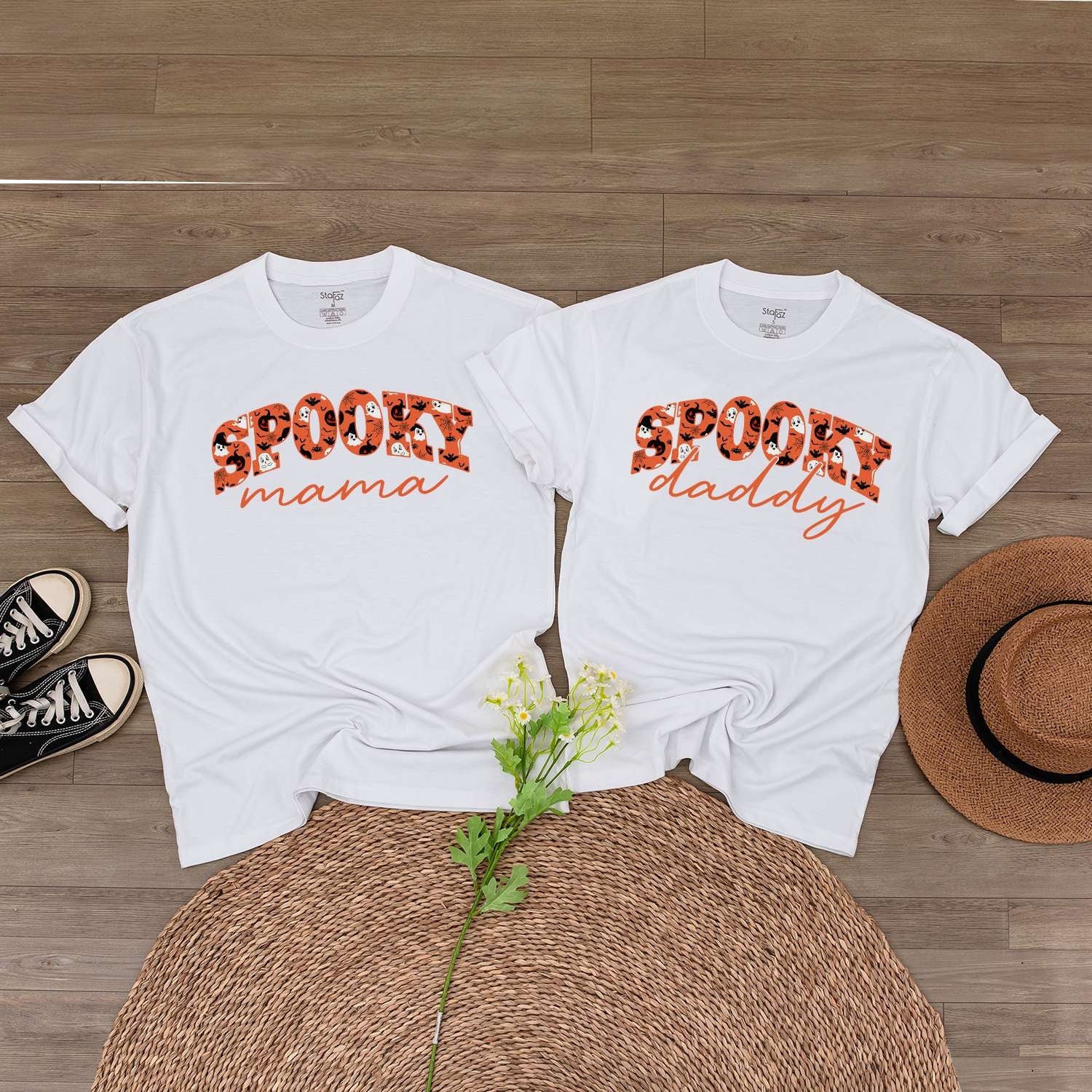 Matching Family Fall Outfit: Baby Romper, Kid’s Tee, Spooky Costume