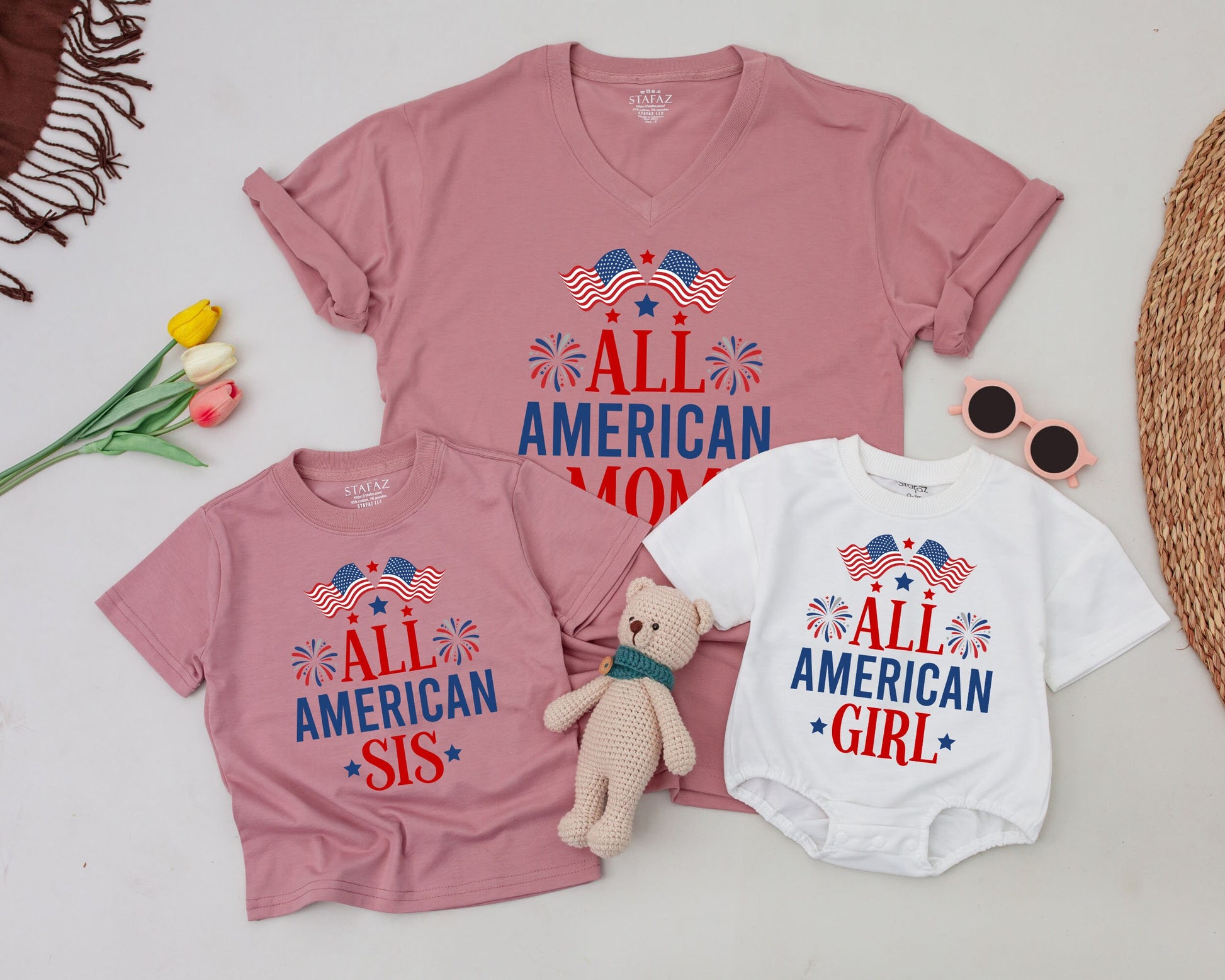 Patriotic Birthday Family Shirts: Dad & Baby 4th of July Outfits  