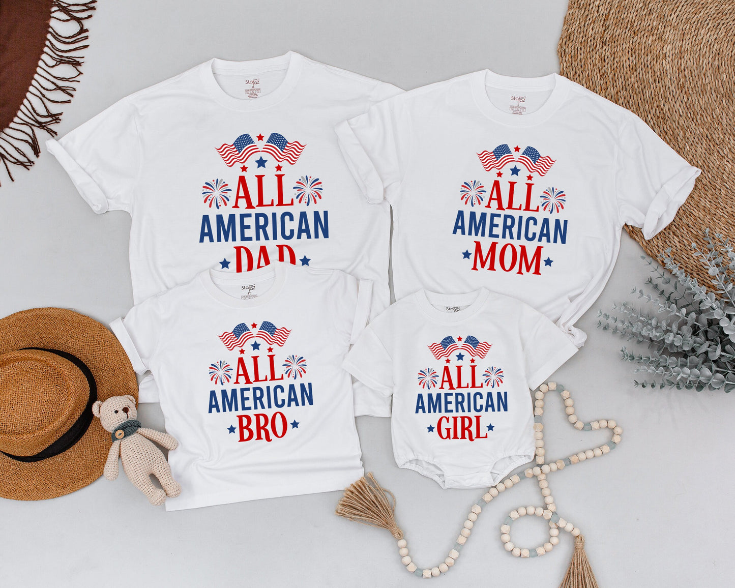 Patriotic Birthday Family Shirts: Dad & Baby 4th of July Outfits  