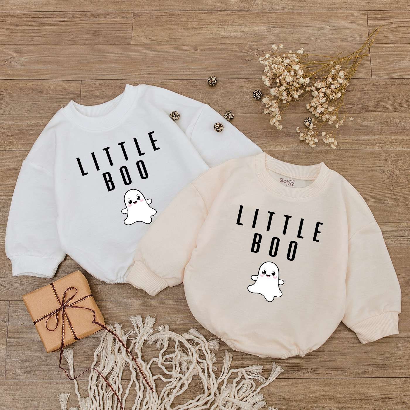 Boo Baby Romper: Cute Halloween Bodysuit for Fall & Thanksgiving Fun