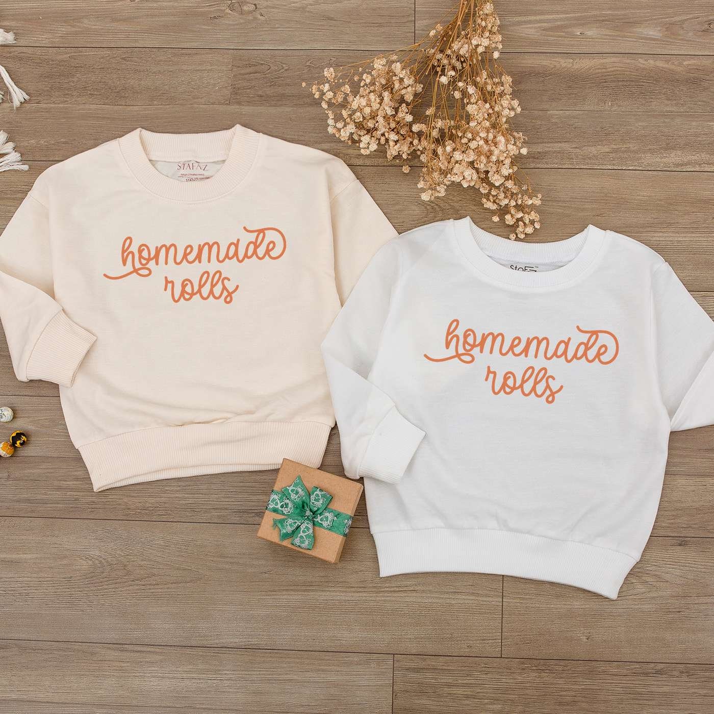 Retro Baby Bodysuit & Sweater: Cute Fall Clothes for Thanksgiving