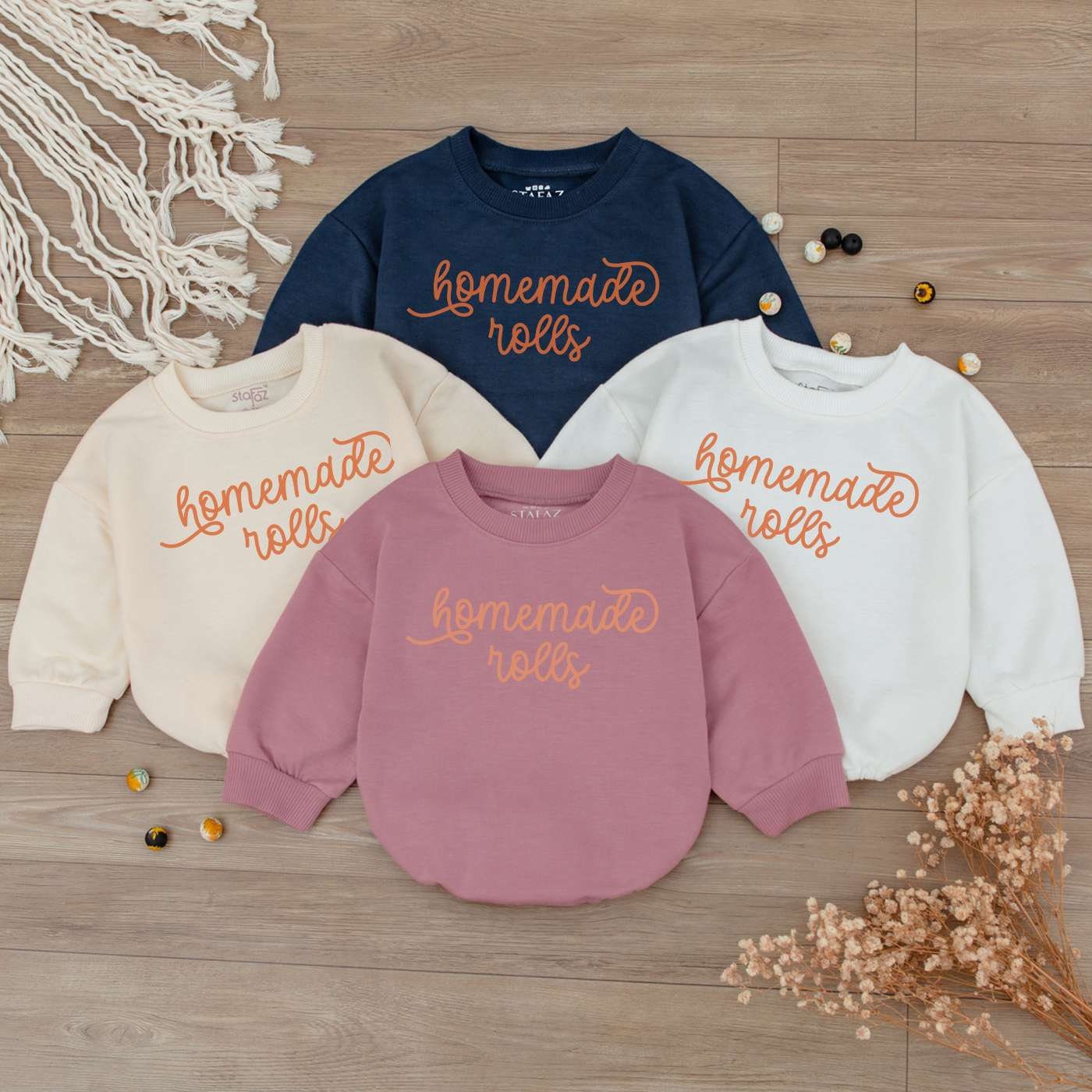 Retro Baby Bodysuit & Sweater: Cute Fall Clothes for Thanksgiving