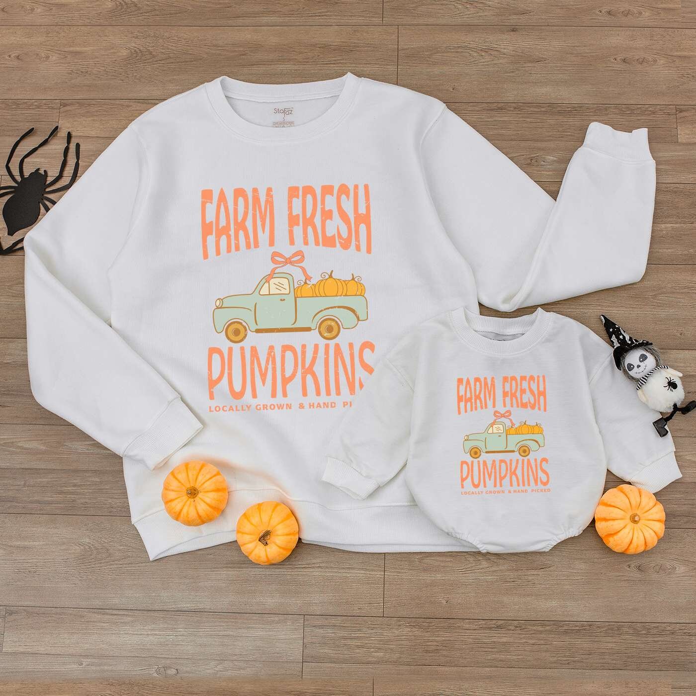 Pumpkin Patch Baby Romper - Fall Outfit, Thanksgiving Newborn Gift