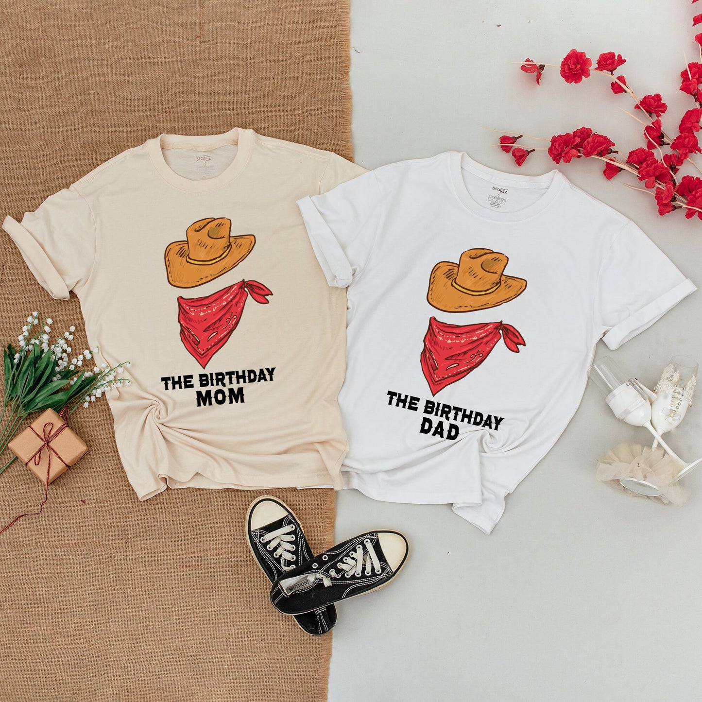 Wild West Family Shirts, First Rodeo Birthday, Mommy & Me Western