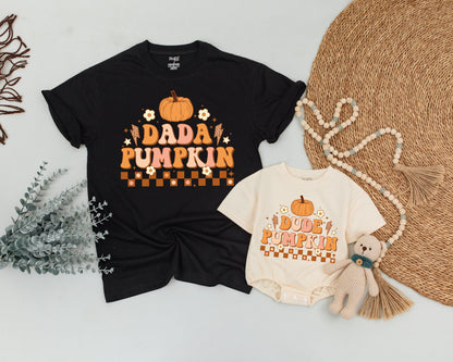 Matching Retro Pumpkin Family Shirts - Halloween & Fall Outfit