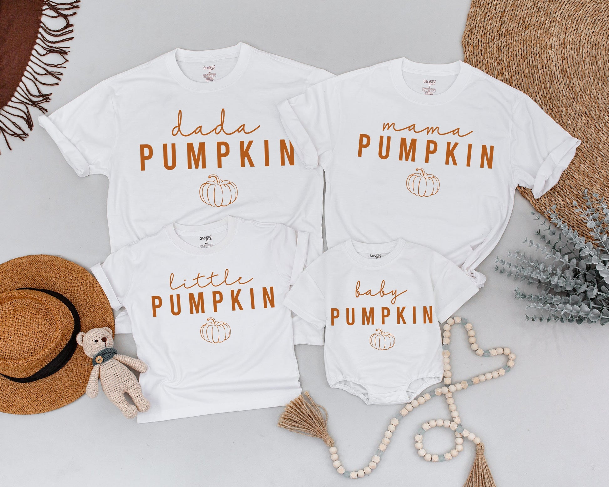 Matching Retro Pumpkin Family Shirts, Fall Baby Outfit, Halloween Fun