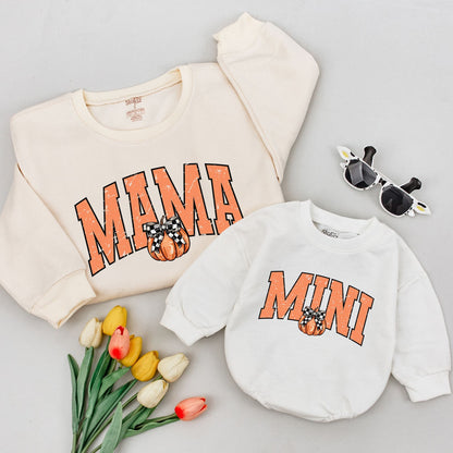 Cozy Fall Family Pumpkin Sweaters: Mommy and Me Thanksgiving Outfits