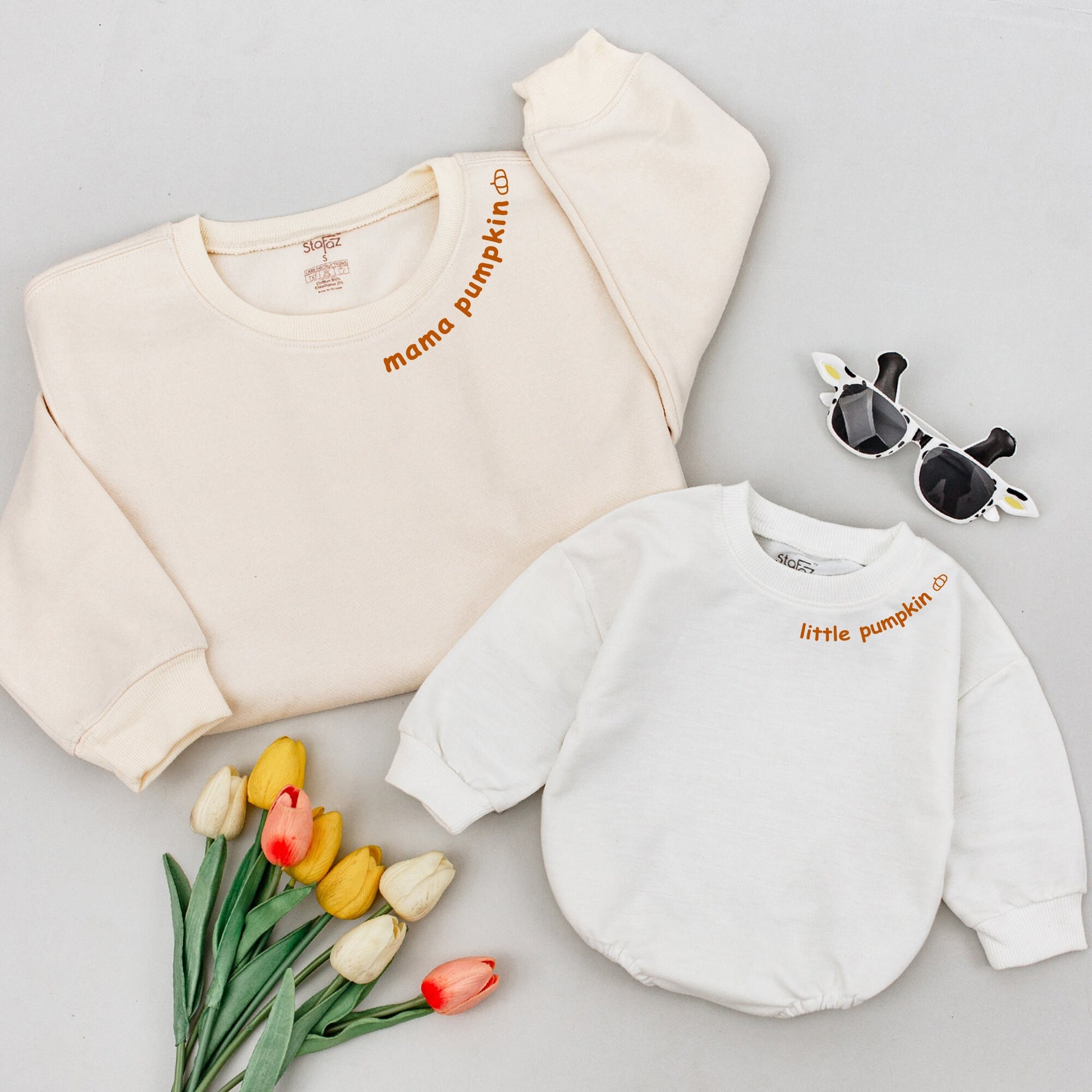 Matching Family Thanksgiving Sweaters: Mommy & Me Little Pumpkin