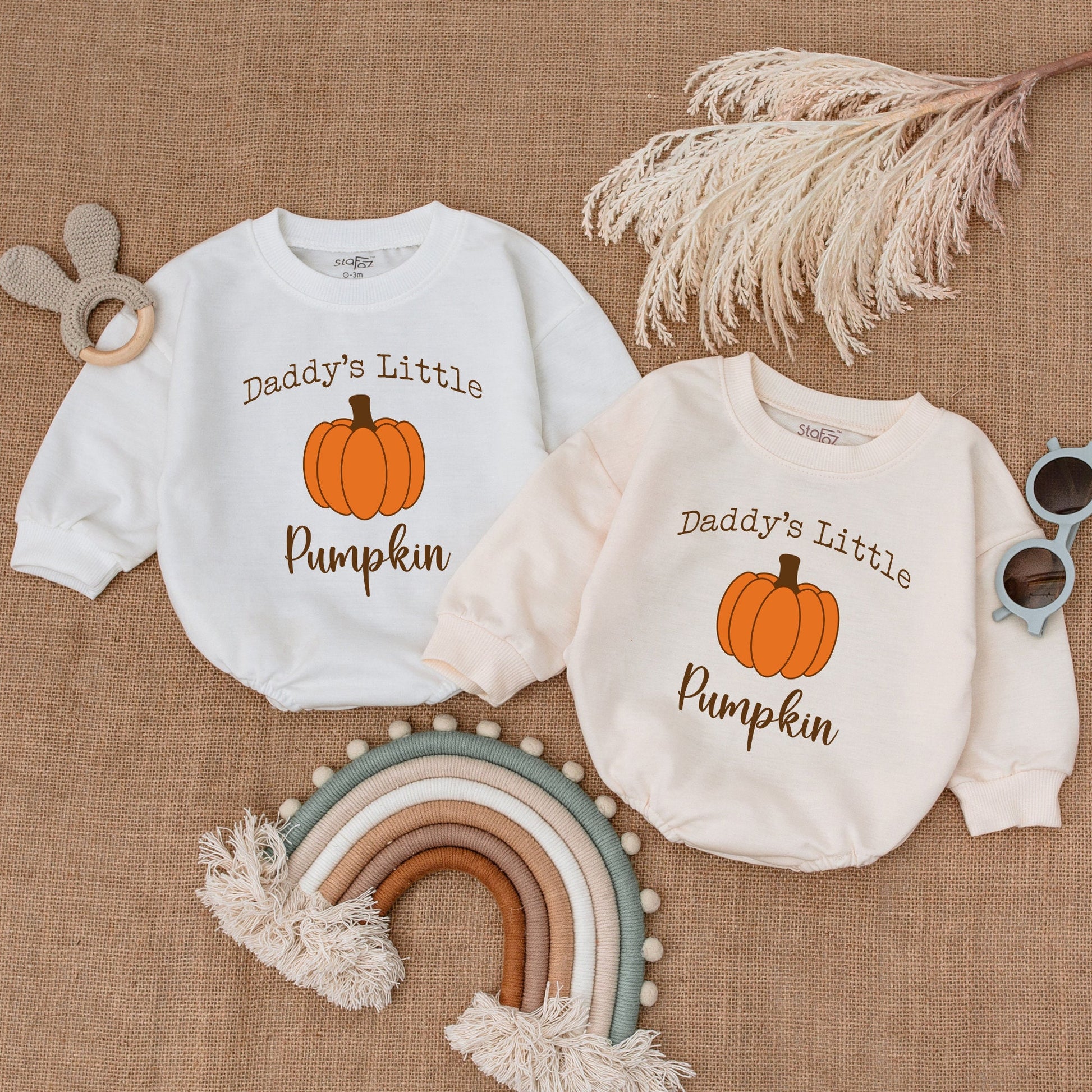 Pumpkin Baby Bodysuit – Thanksgiving Romper for Daddy's Little Cutie  