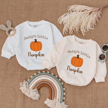 Pumpkin Baby Bodysuit – Thanksgiving Romper for Daddy's Little Cutie  