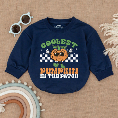 Pumpkin Bubble Romper: Baby Thanksgiving & Halloween Bodysuit