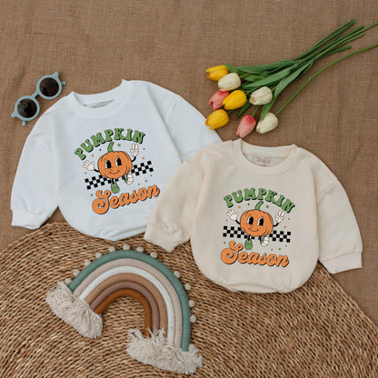 Spooky Pumpkin Baby Romper: Halloween Outfit for Little Pumpkins