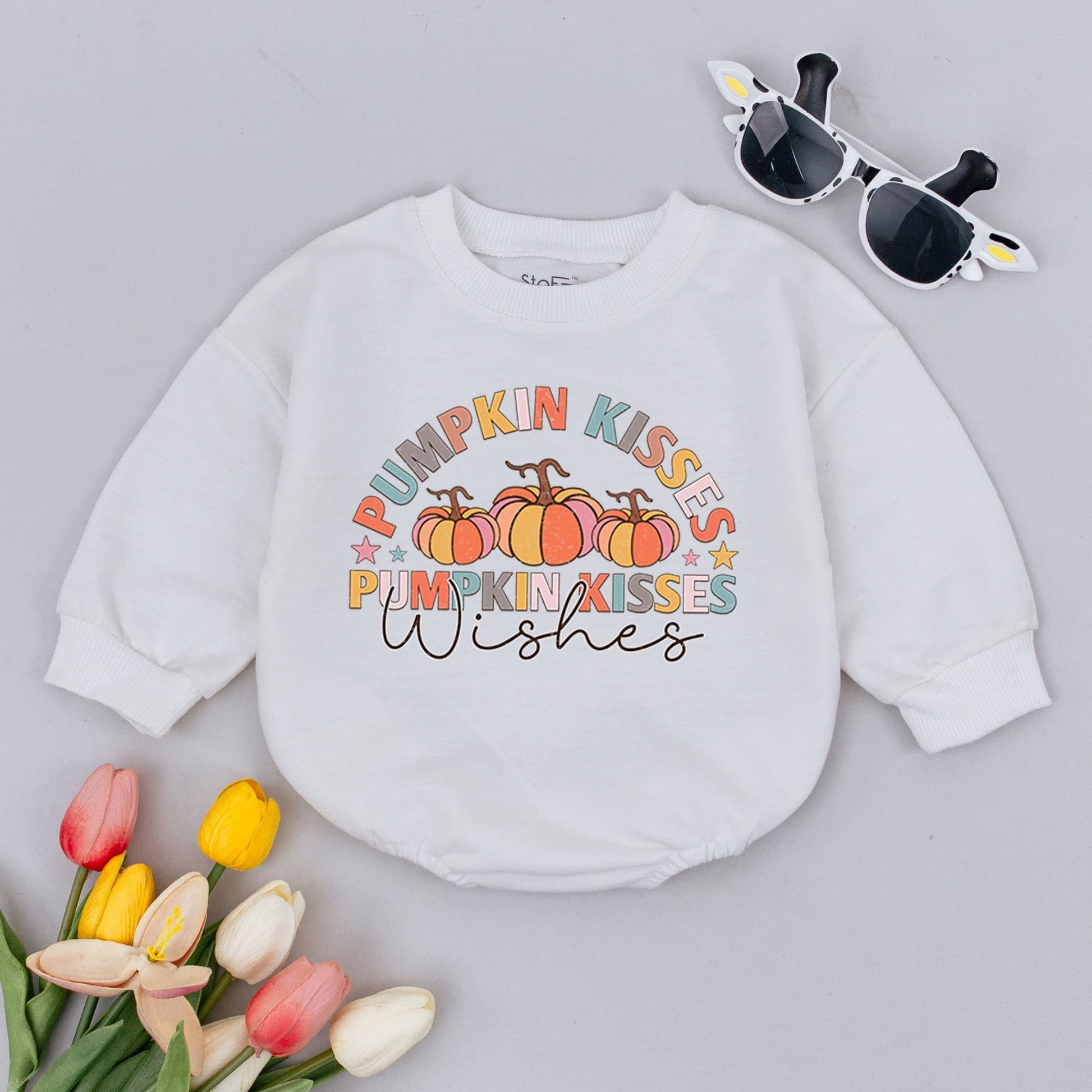 Charming Pumpkin Baby Bodysuit for Thanksgiving and Fall