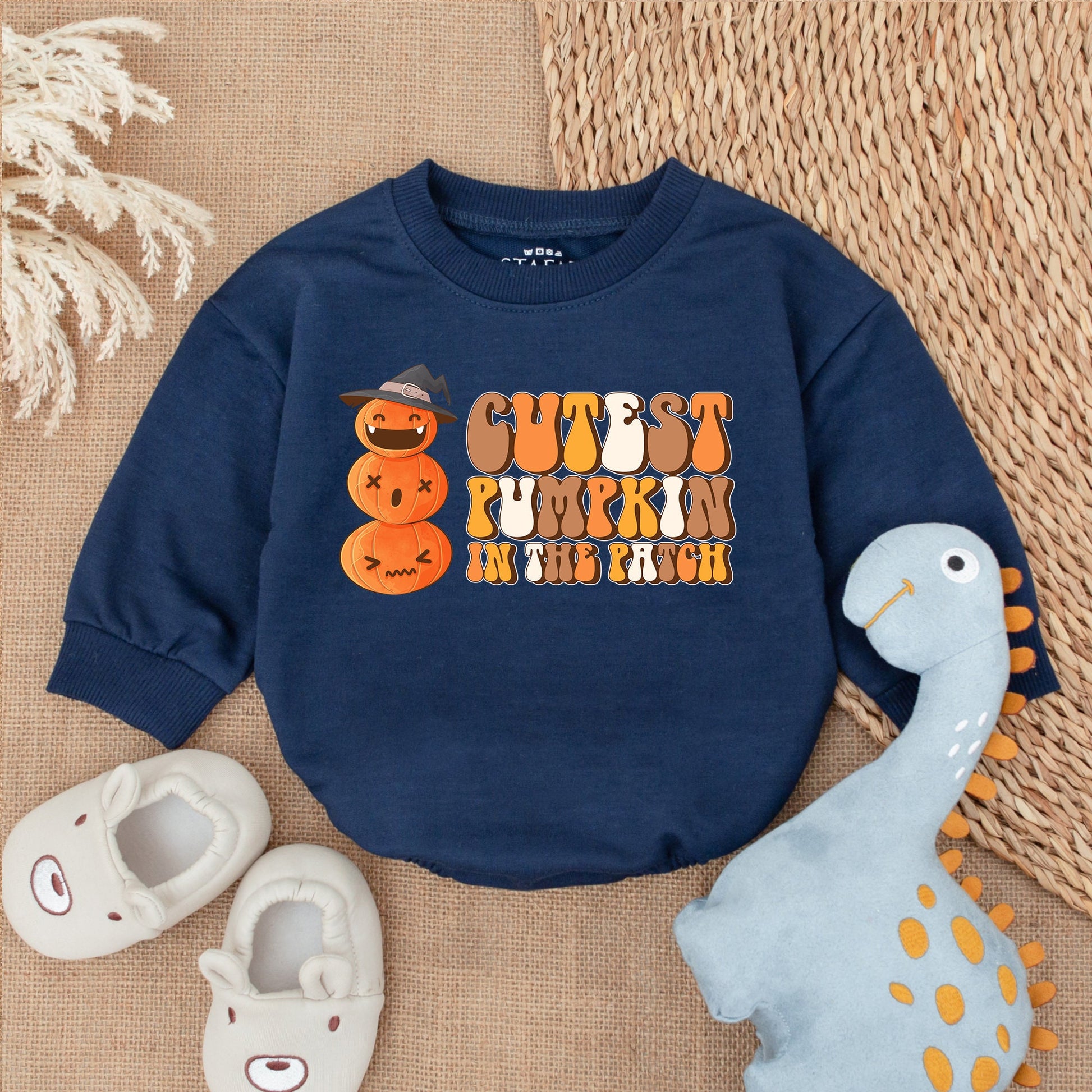 Cutest Pumpkin Baby Romper - My First Halloween Outfit Baby Boy or Girl Clothes Thanksgiving Romper Newborn Gift