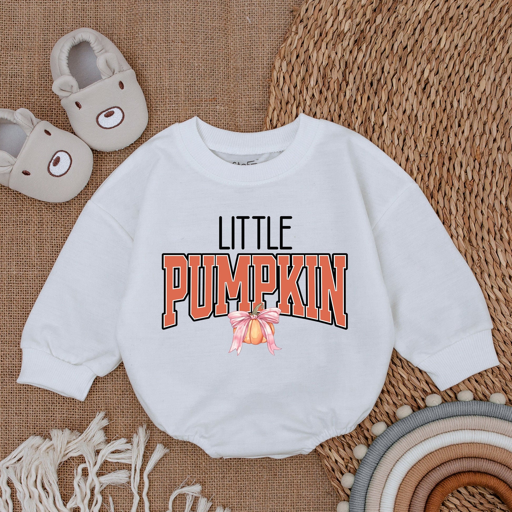 Adorable Pumpkin Romper - Fall Baby Outfit for Thanksgiving Celebration