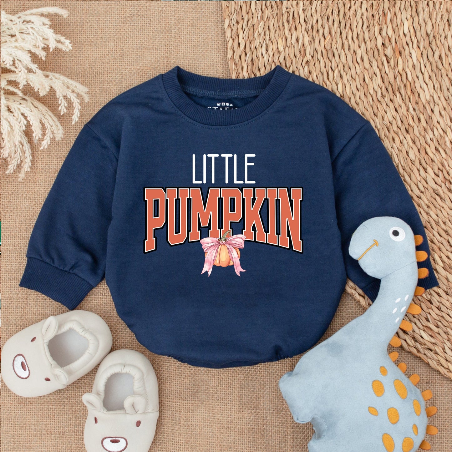 Adorable Pumpkin Romper - Fall Baby Outfit for Thanksgiving Celebration