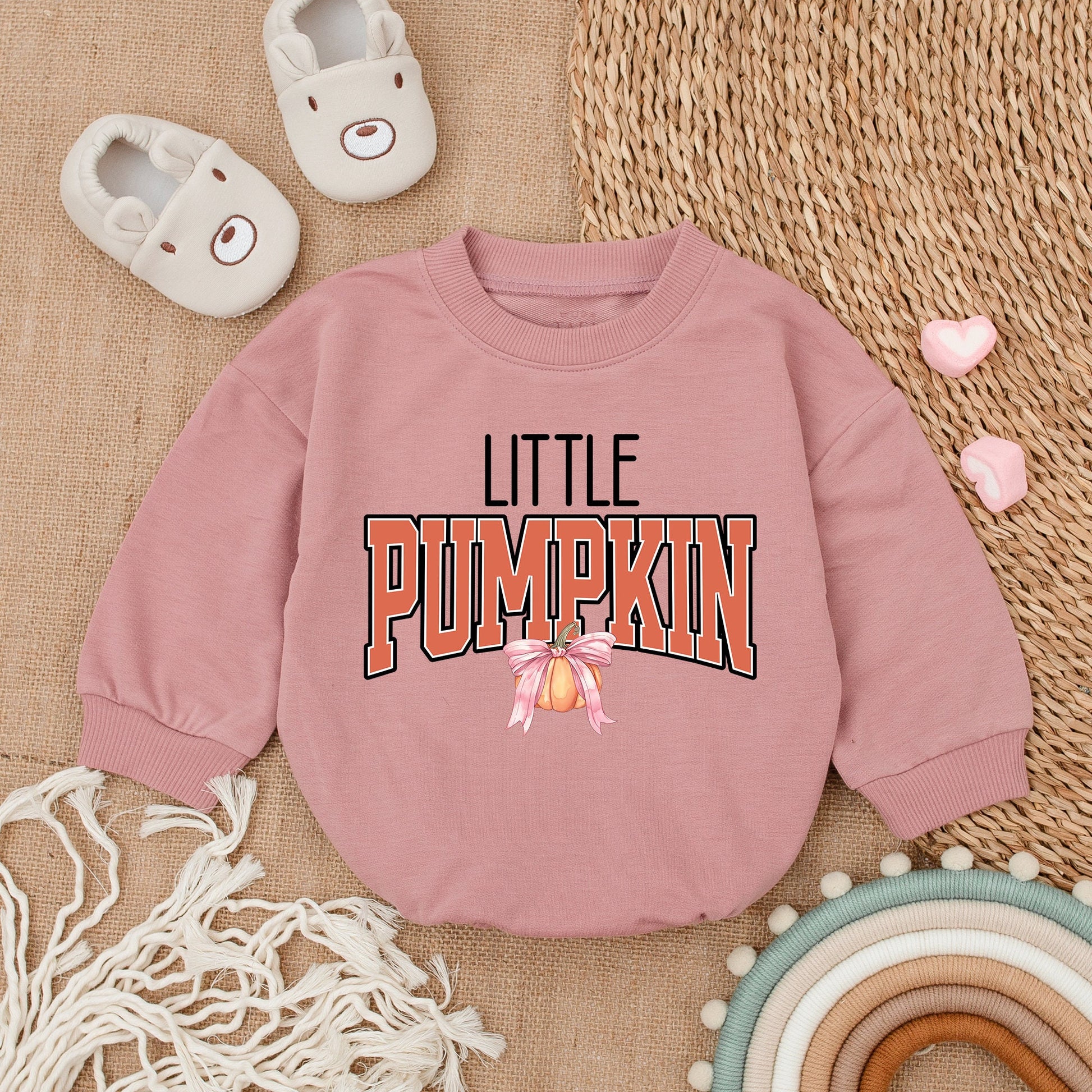 Adorable Pumpkin Romper - Fall Baby Outfit for Thanksgiving Celebration