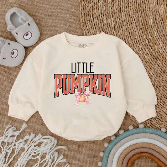 Adorable Pumpkin Romper - Fall Baby Outfit for Thanksgiving Celebration