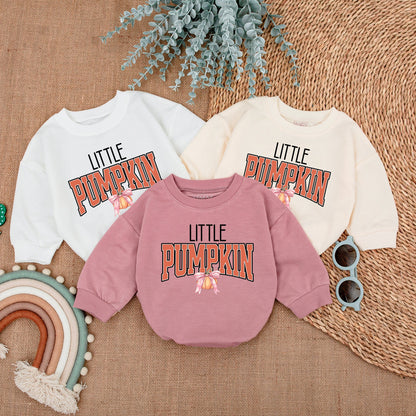 Adorable Pumpkin Romper - Fall Baby Outfit for Thanksgiving Celebration