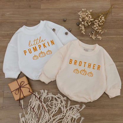 Personalized Pumpkin Romper & Bodysuit: Fall Baby Outfit Collection