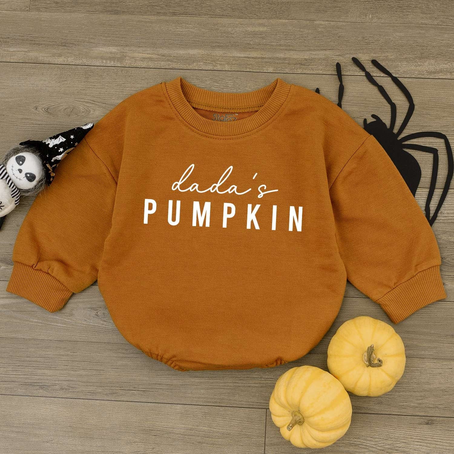 Personalized Pumpkin Romper & Bodysuit Set: Adorable Fall Outfits