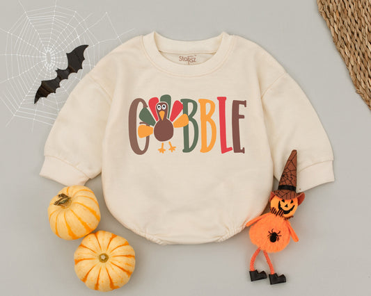 Thanksgiving Baby Romper & Outfit | First Turkey Day Bodysuit Gift
