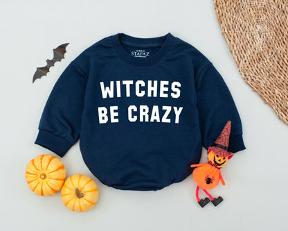 Cute Witchy Romper for Toddlers - First Halloween Baby Outfit
