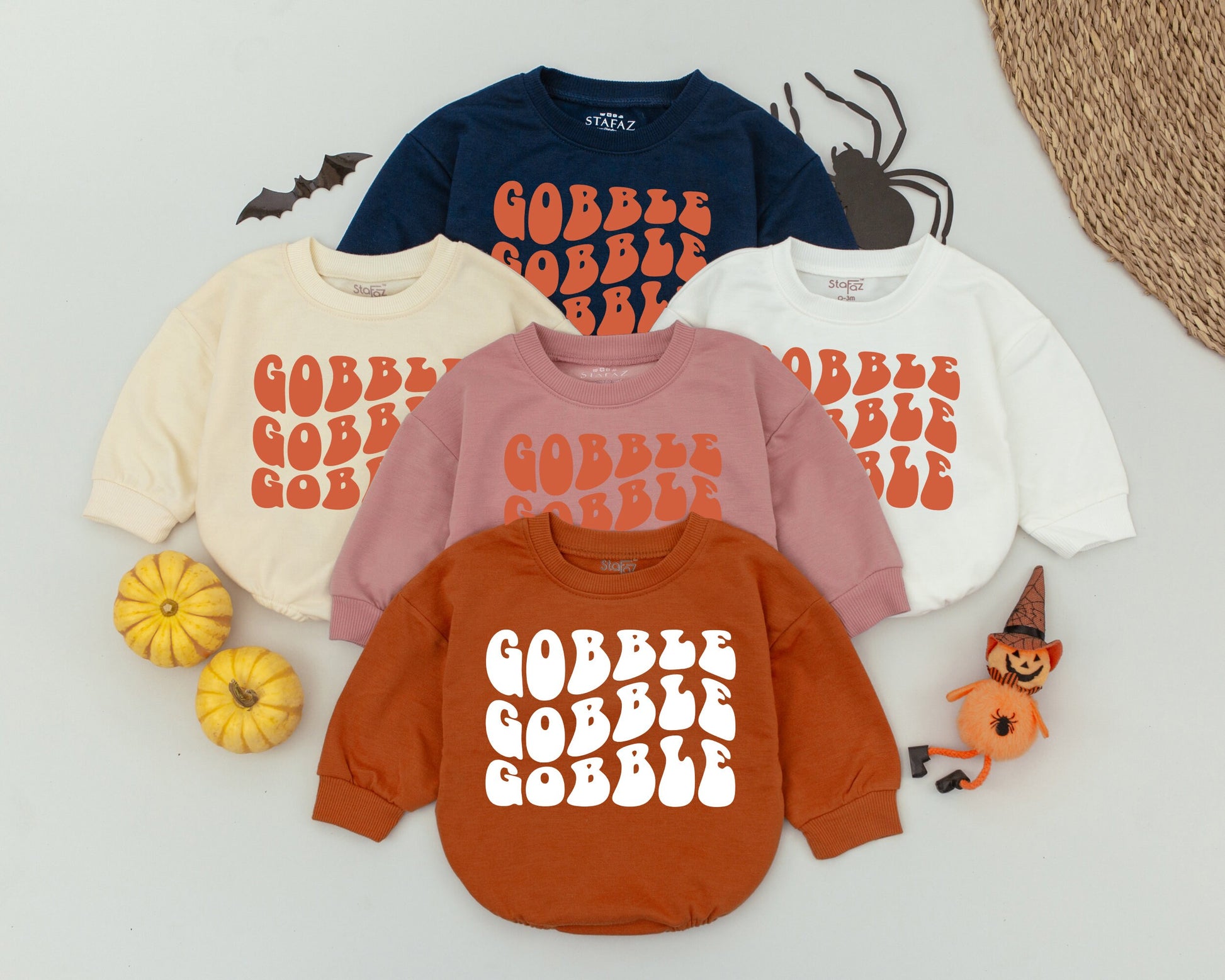 Thanksgiving Baby Romper, Baby's 1st Turkey Day Outfit, Holiday Gift