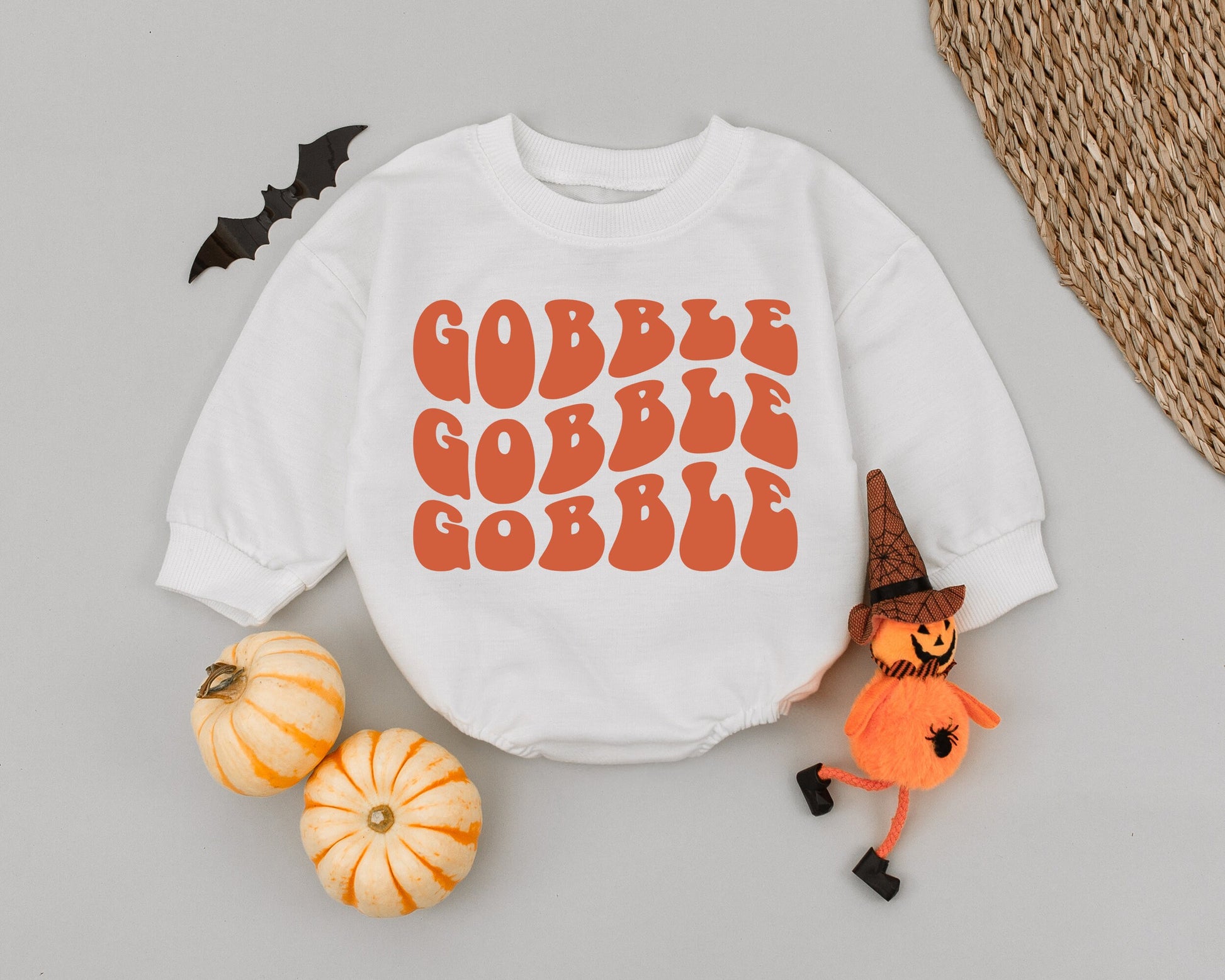 Thanksgiving Baby Romper, Baby's 1st Turkey Day Outfit, Holiday Gift