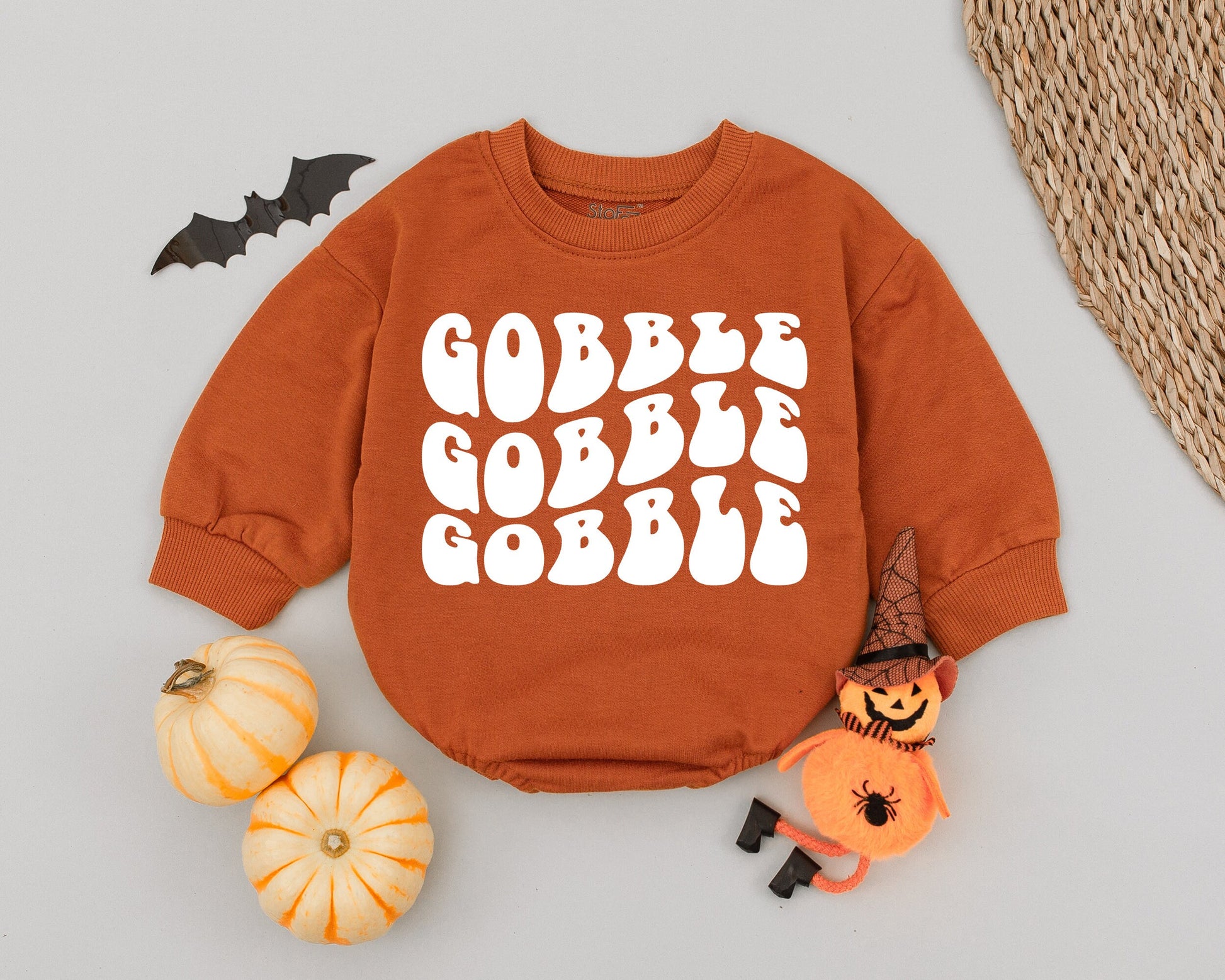 Thanksgiving Baby Romper, Baby's 1st Turkey Day Outfit, Holiday Gift