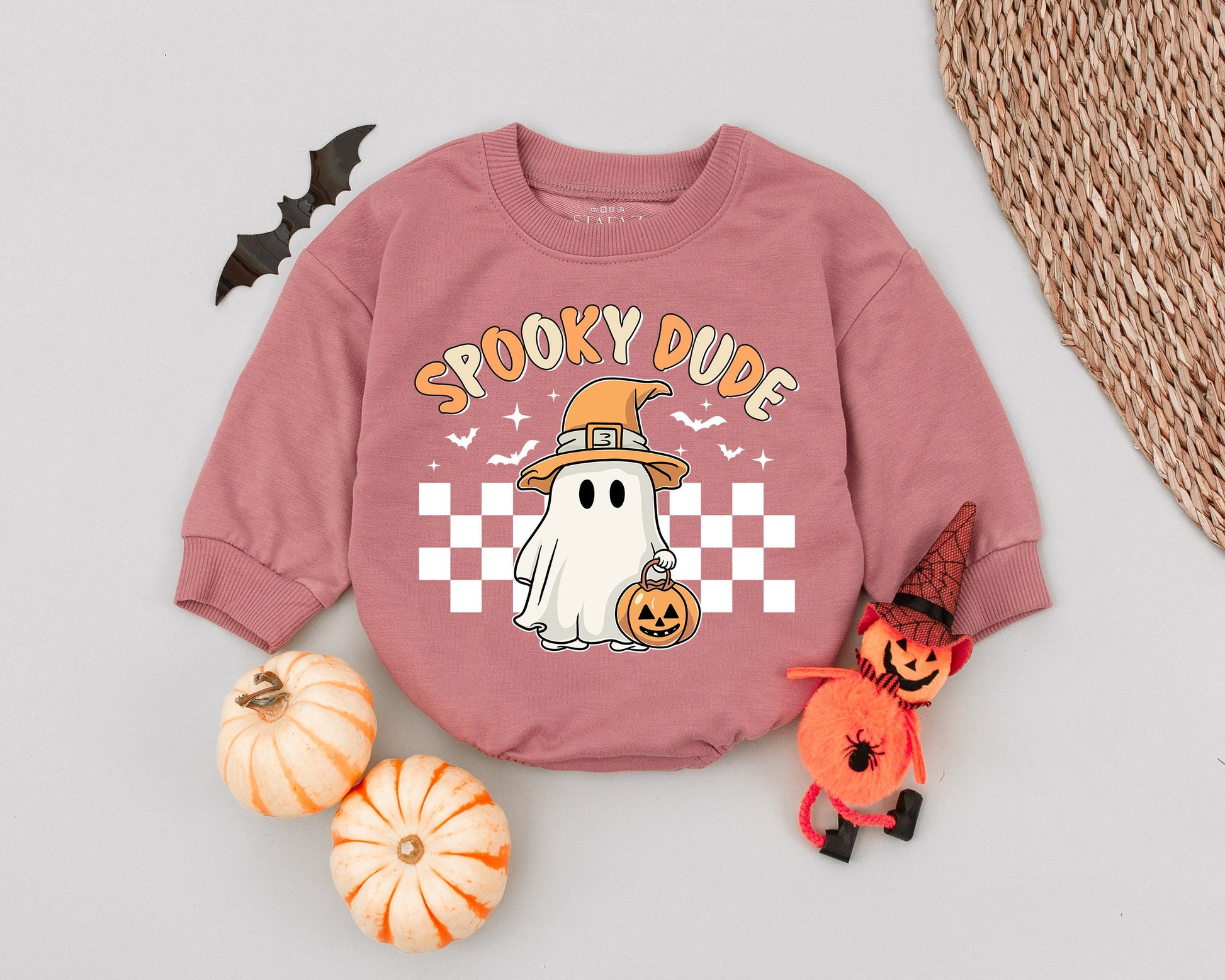 Retro Spooky Babe Romper - Unisex Halloween Baby Jumpsuit  