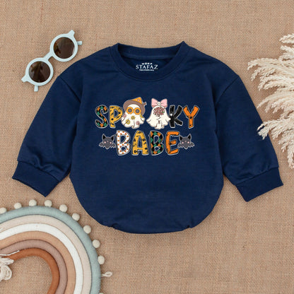 Spooky Babe Pumpkin Romper: First Halloween Outfit for Baby  