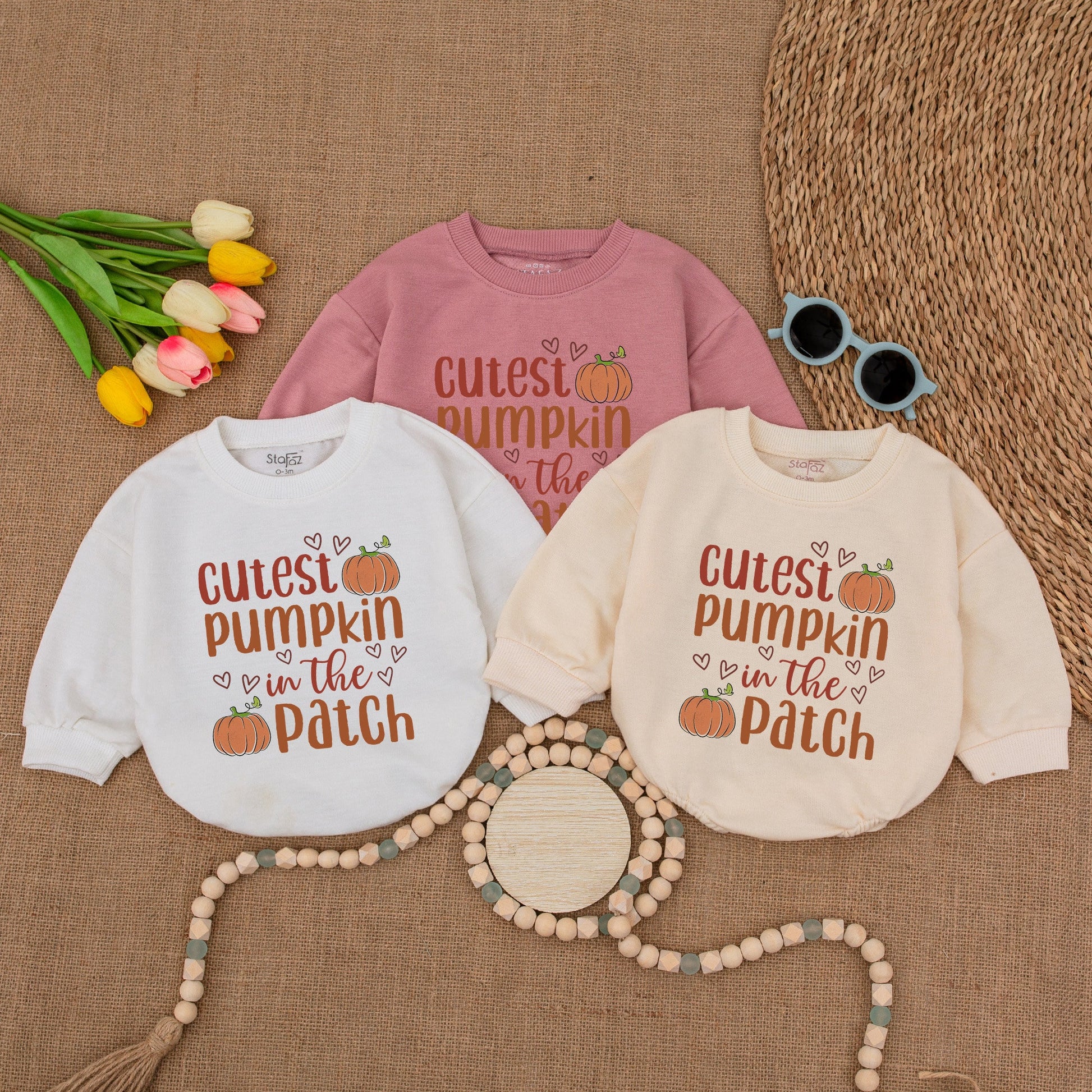 Adorable Pumpkin Patch Romper: Thanksgiving & Fall Baby Outfit