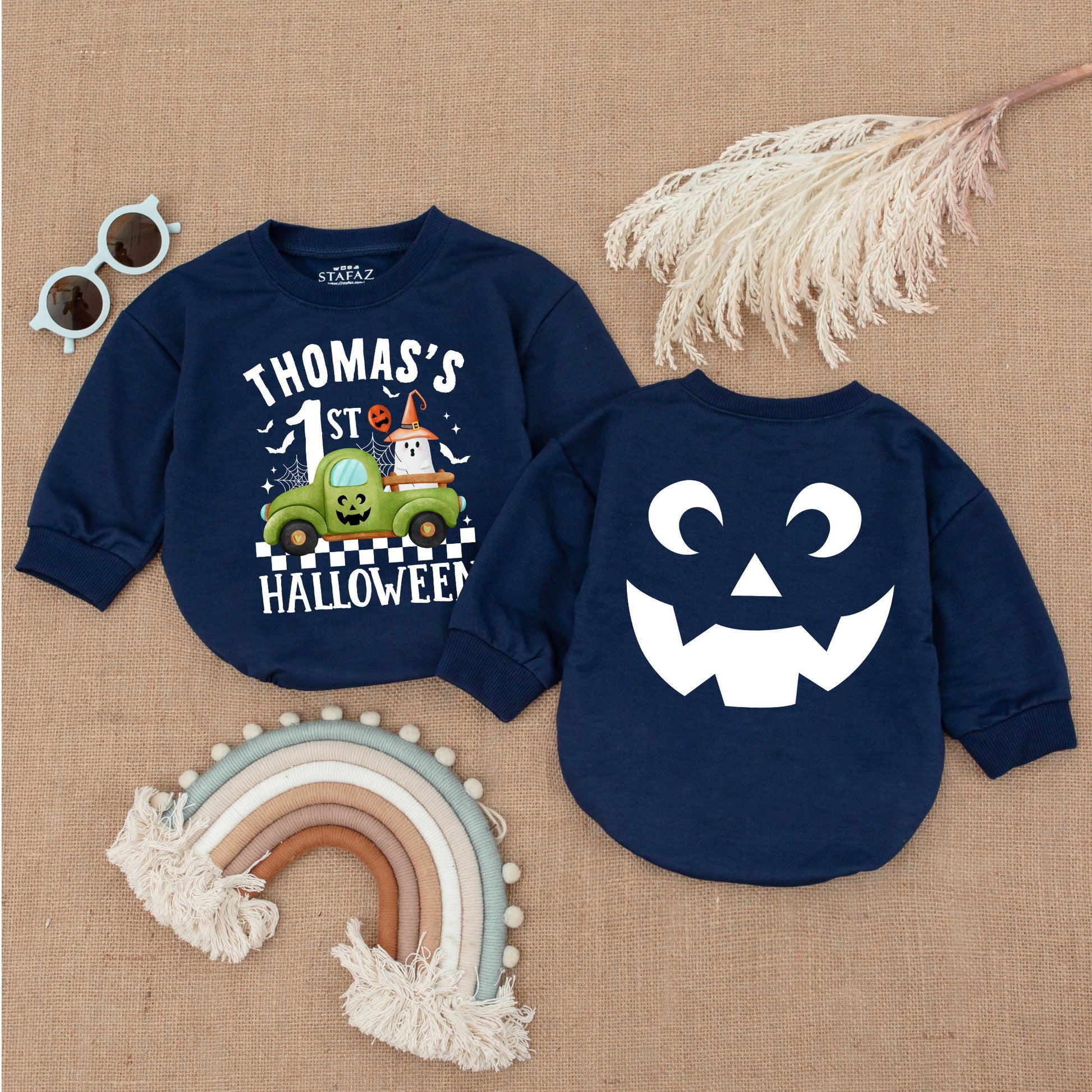 Pumpkin Baby Romper: First Halloween Outfit & Baby Shower Gift