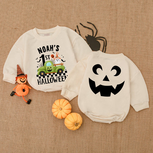 Pumpkin Baby Romper: First Halloween Outfit & Baby Shower Gift