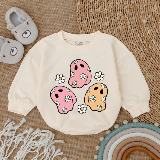 Spooky Halloween Baby Romper - First Halloween Outfit for Girls