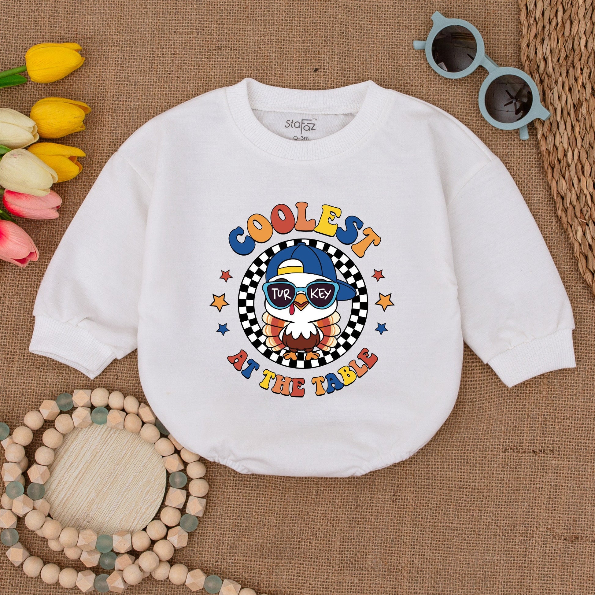 Thanksgiving Romper: Cute Turkey Toddler Outfit & Fall Baby Clothes