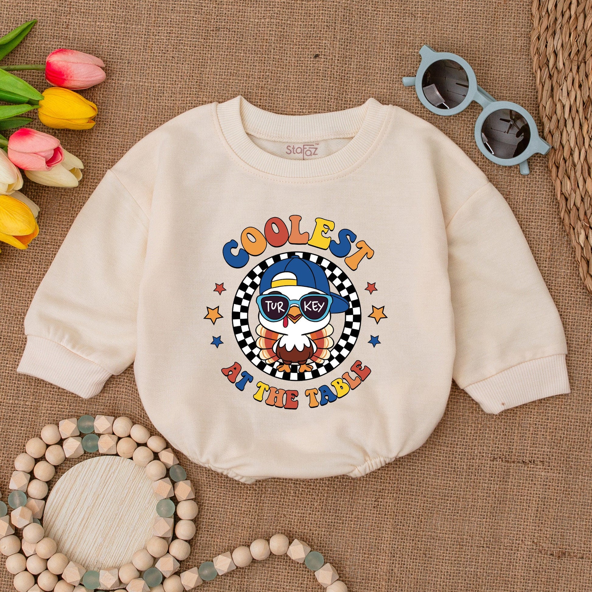 Thanksgiving Romper: Cute Turkey Toddler Outfit & Fall Baby Clothes