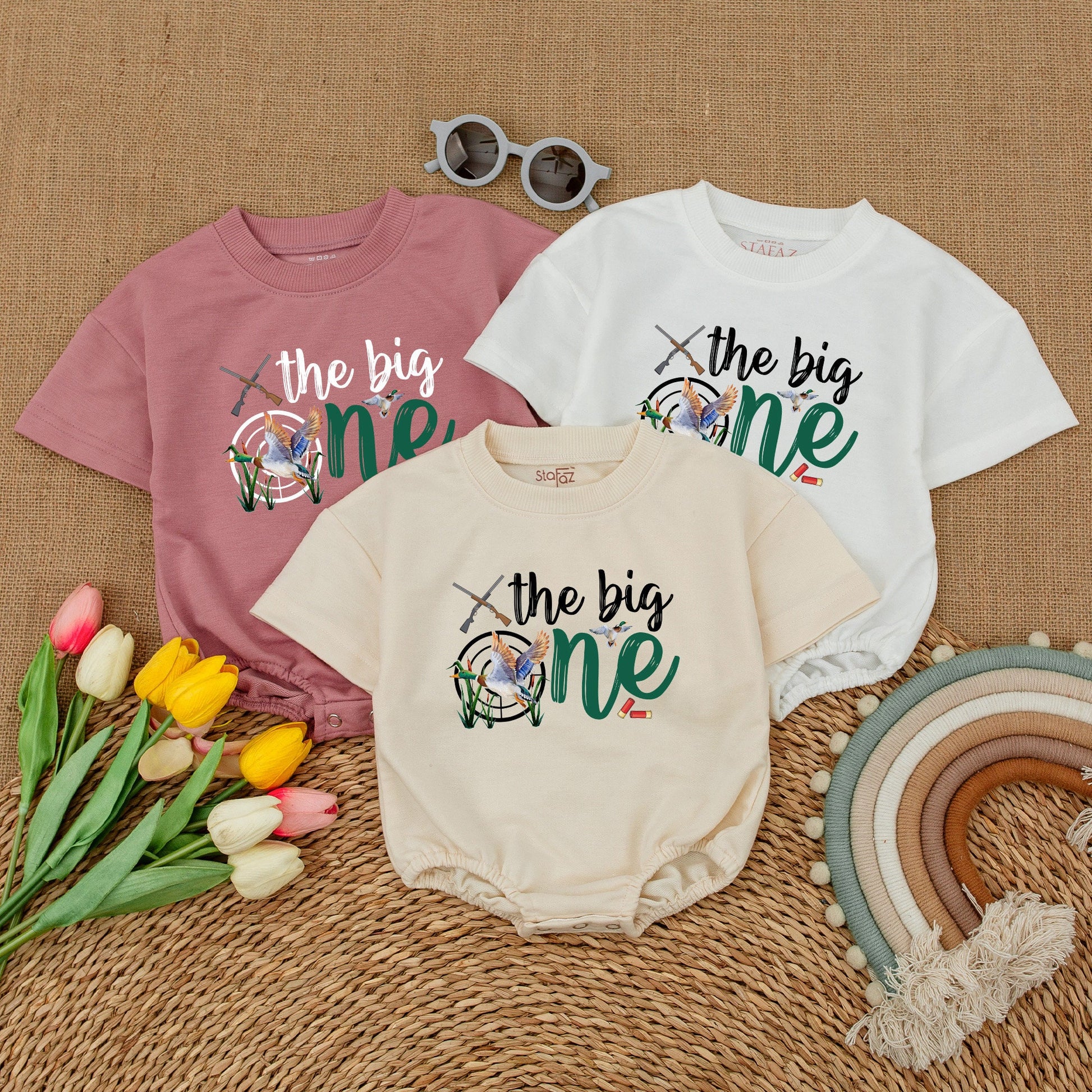 Mallard Duck Birthday Romper - One Lucky Duck Theme Baby Outfit