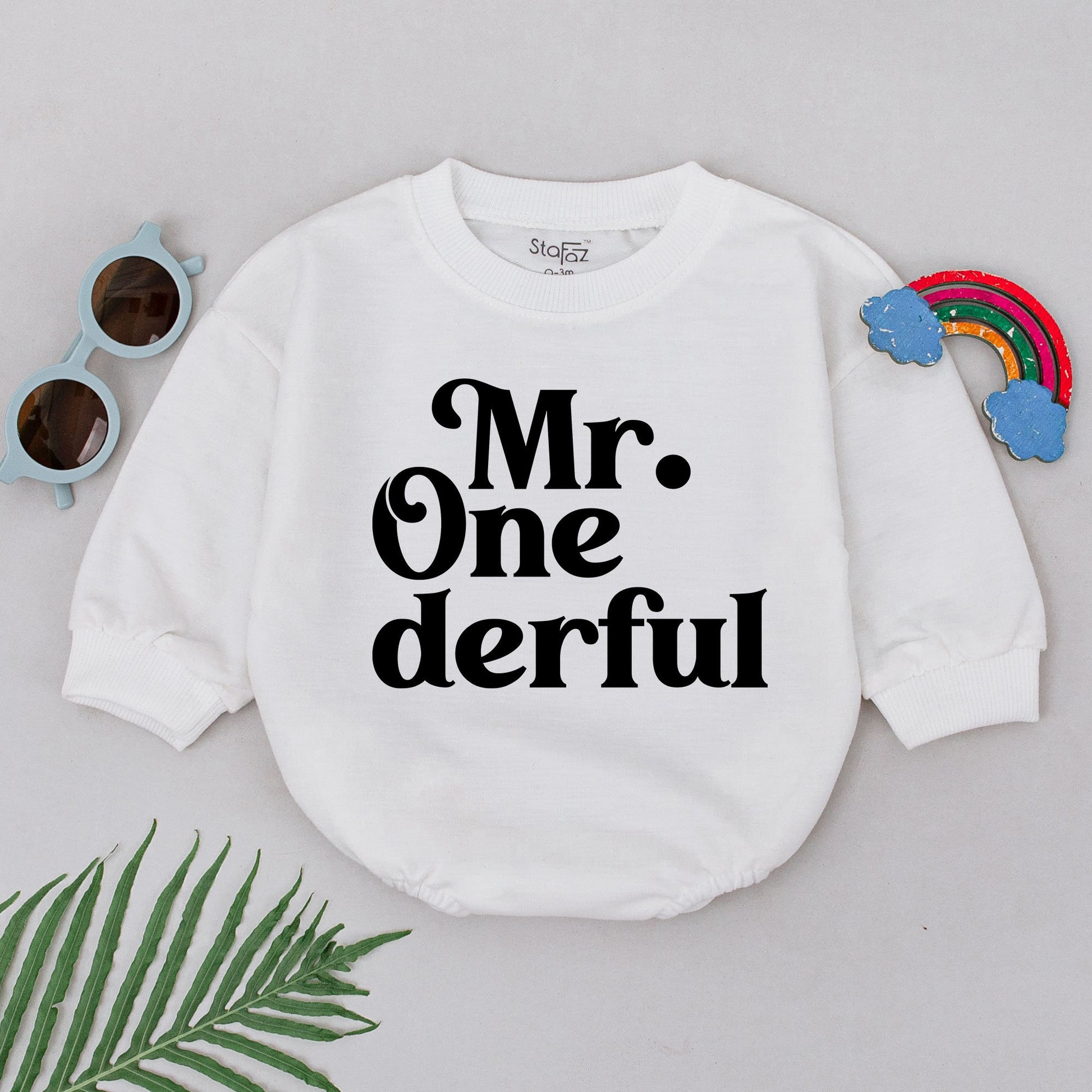 Onederful First Birthday Boy Romper Mr Onederful Baby Outfit 1st Birthday Bubble Romper Shower Gift