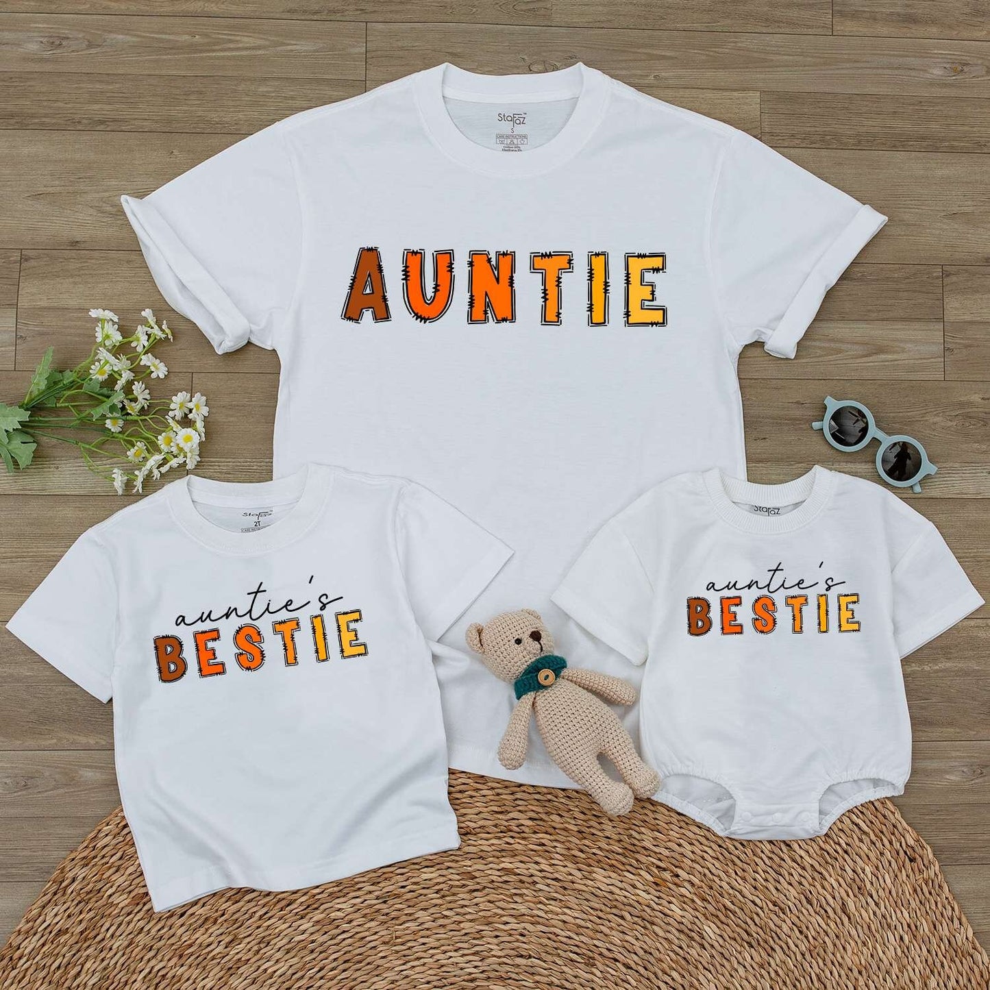 Auntie's Fall Outfit Set: Matching Family, Baby, Toddler & Kids