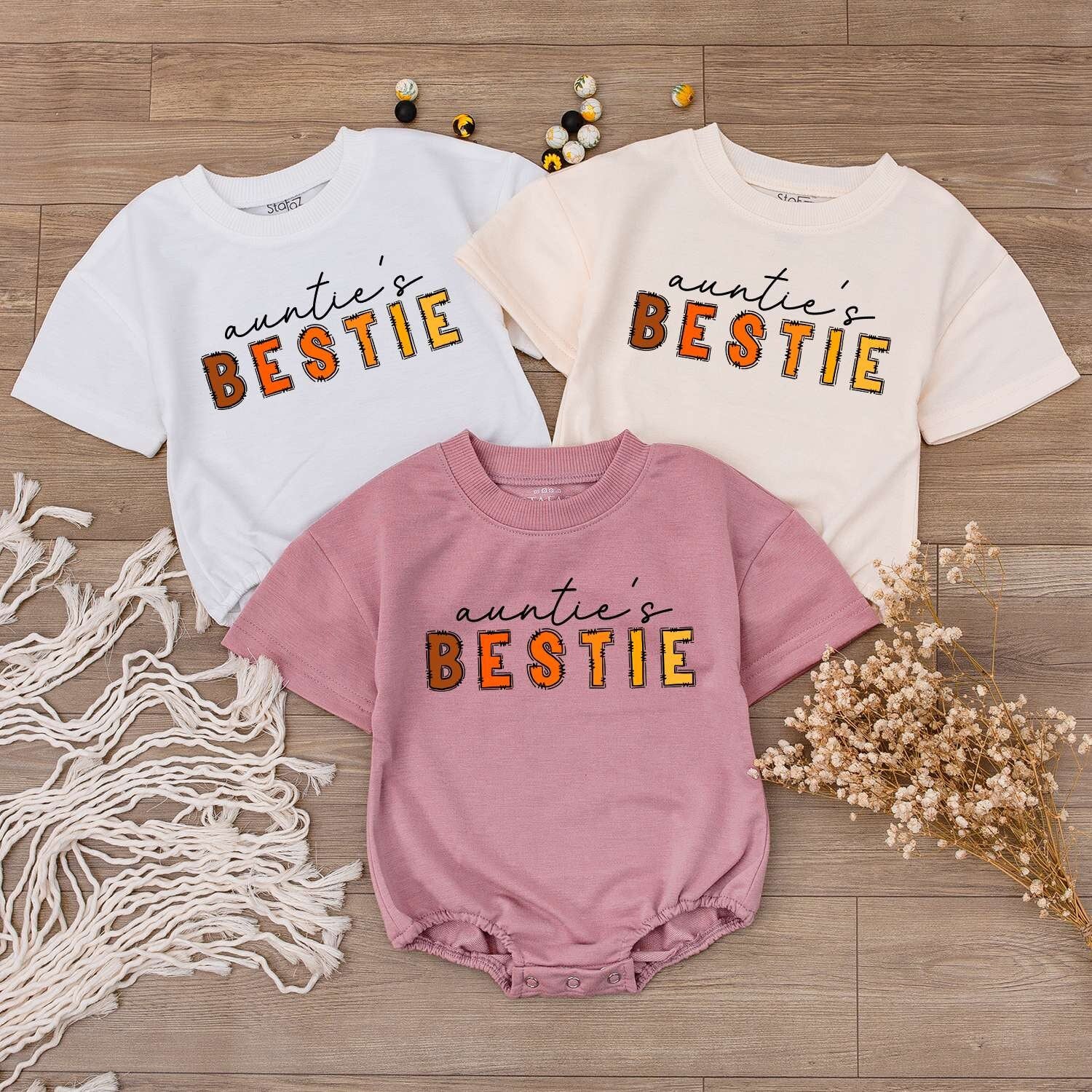 Auntie's Fall Outfit Set: Matching Family, Baby, Toddler & Kids