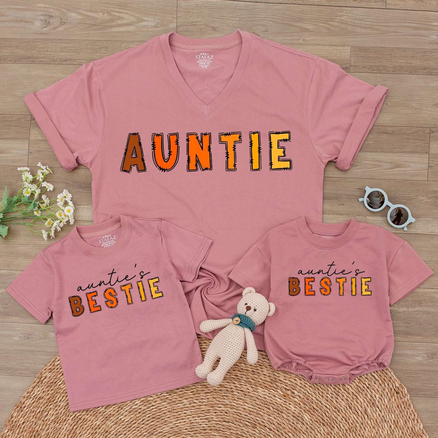 Auntie's Fall Outfit Set: Matching Family, Baby, Toddler & Kids