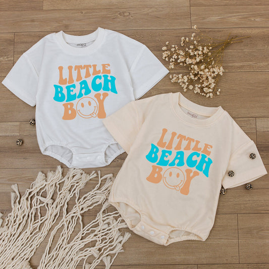 Beach Boy Bodysuit & Family Tees: Summer Vacation & Birthday Outfits