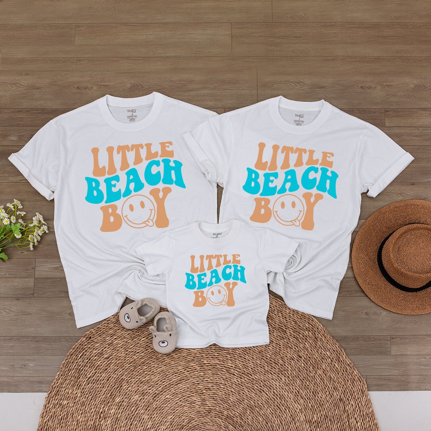 Beach Boy Bodysuit & Family Tees: Summer Vacation & Birthday Outfits