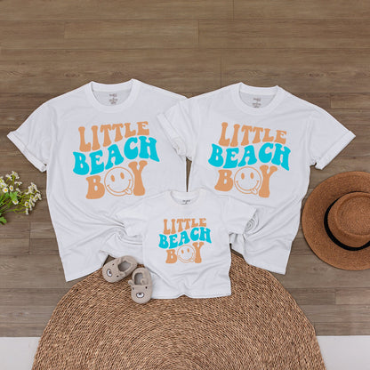 Beach Boy Bodysuit & Family Tees: Summer Vacation & Birthday Outfits