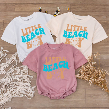 Beach Boy Bodysuit & Family Tees: Summer Vacation & Birthday Outfits