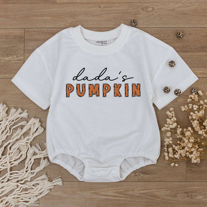 Pumpkin-Themed Family Outfits: Baby, Toddler, and Daddy Apparel