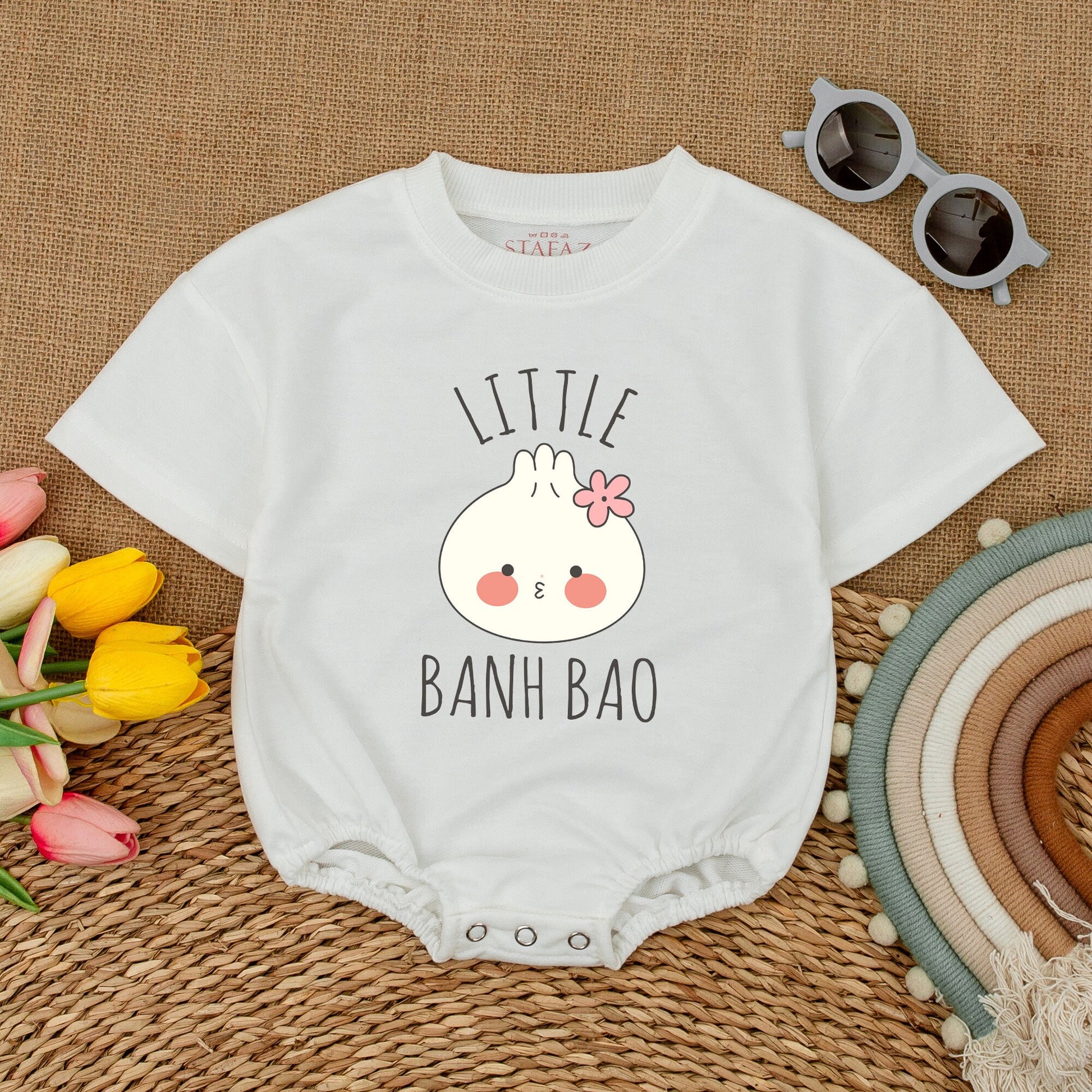 Adorable Dumpling Baby Outfit: Gender Neutral Bodysuit & Romper