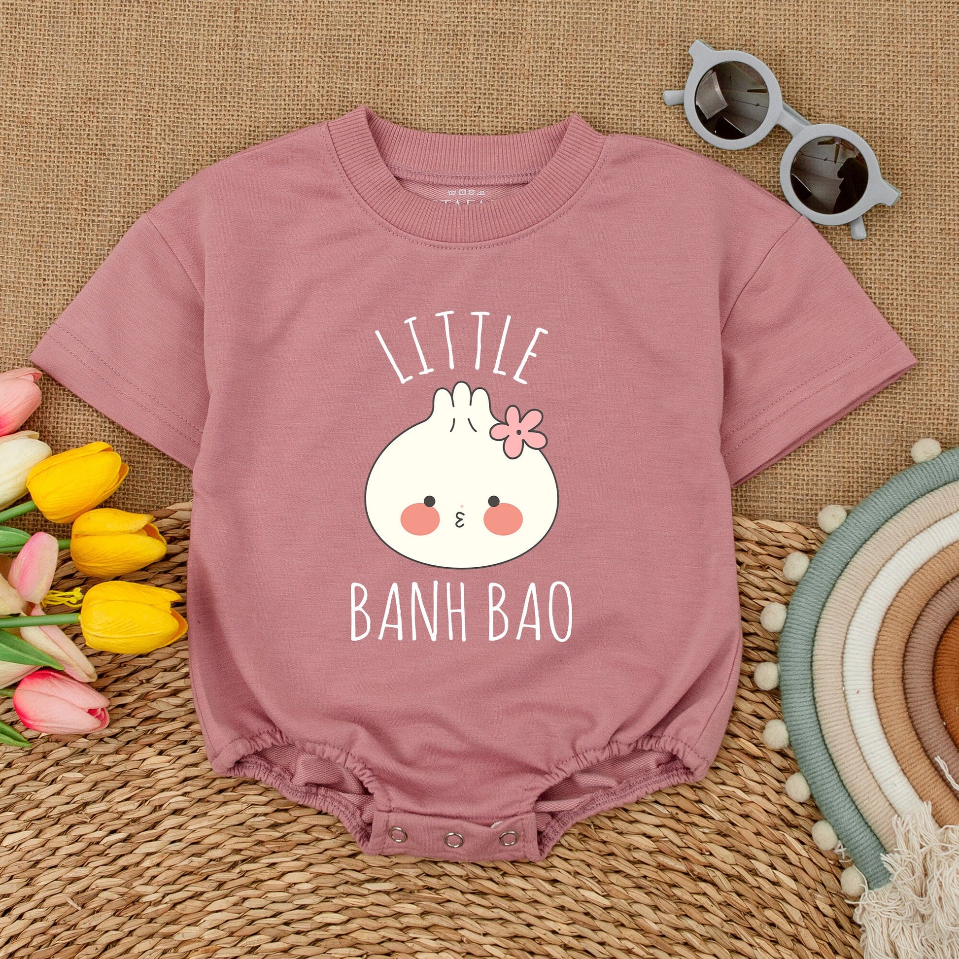 Adorable Dumpling Baby Outfit: Gender Neutral Bodysuit & Romper